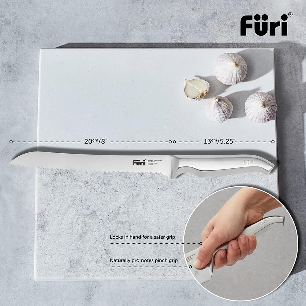 Furi Stainless Steel Pro Bread Knife, 20 Cm Size image number 3