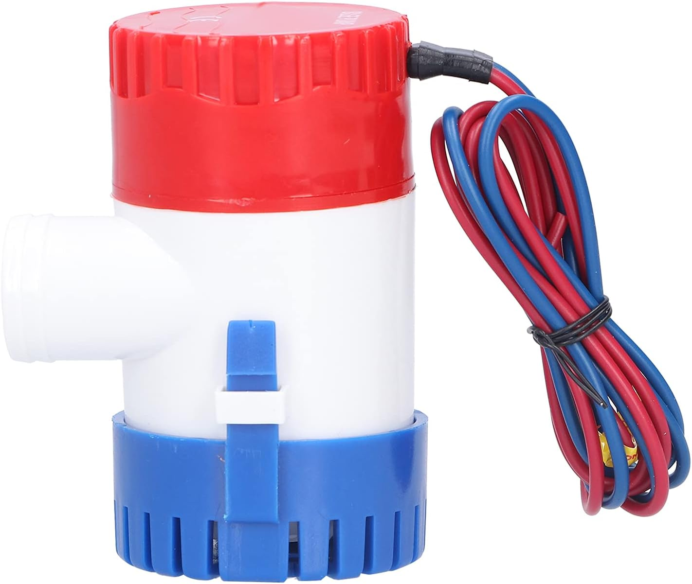 Bilge Pump Small Electric Submersible Pump for Drainage 12V/24V 350/500/750/1100GPH, Shock Resistant ABS Housing for Boats, High Efficiency for Boat Chine,
