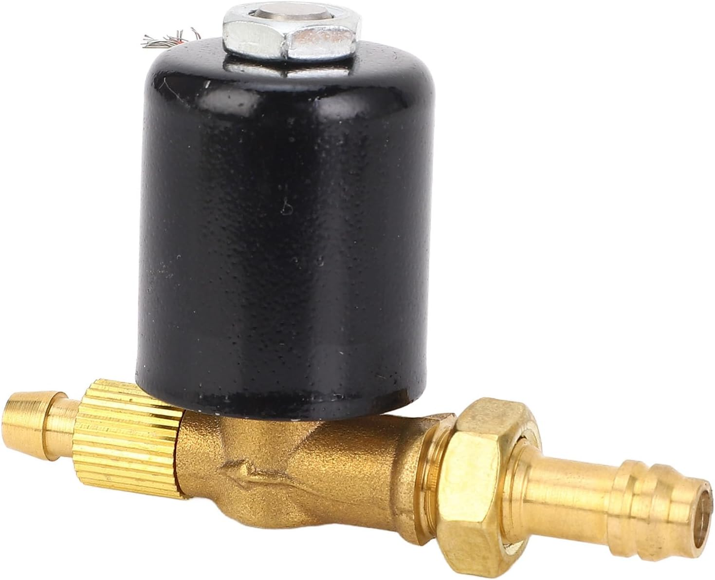 24V Electric Solenoid Valve, Normally Open Water Air Solenoid Valve with Duplex Display Terminals for Welding Machine, Clean Gases, and Liquids (DC24V) image number 1