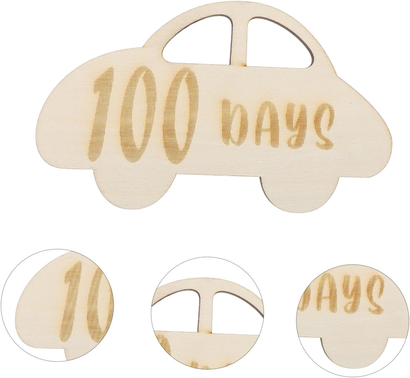 HOODANCOS Custom Milestone Sign Wooden Growth Record Cards Born Milestone Souvenir Decor image number 5