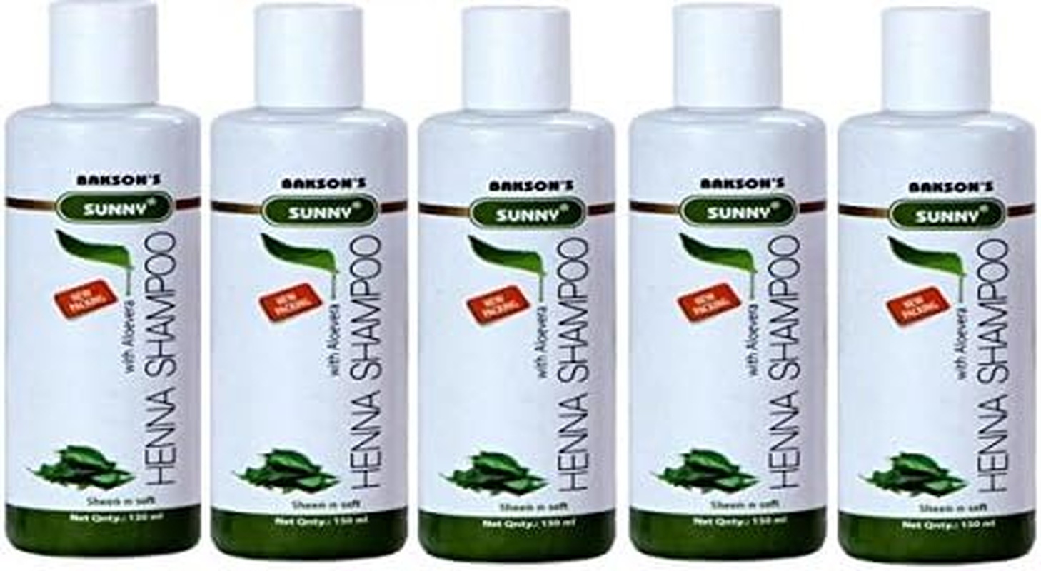 HENNA SHAMPOO with Aloevera - Pack of 5 image number 1