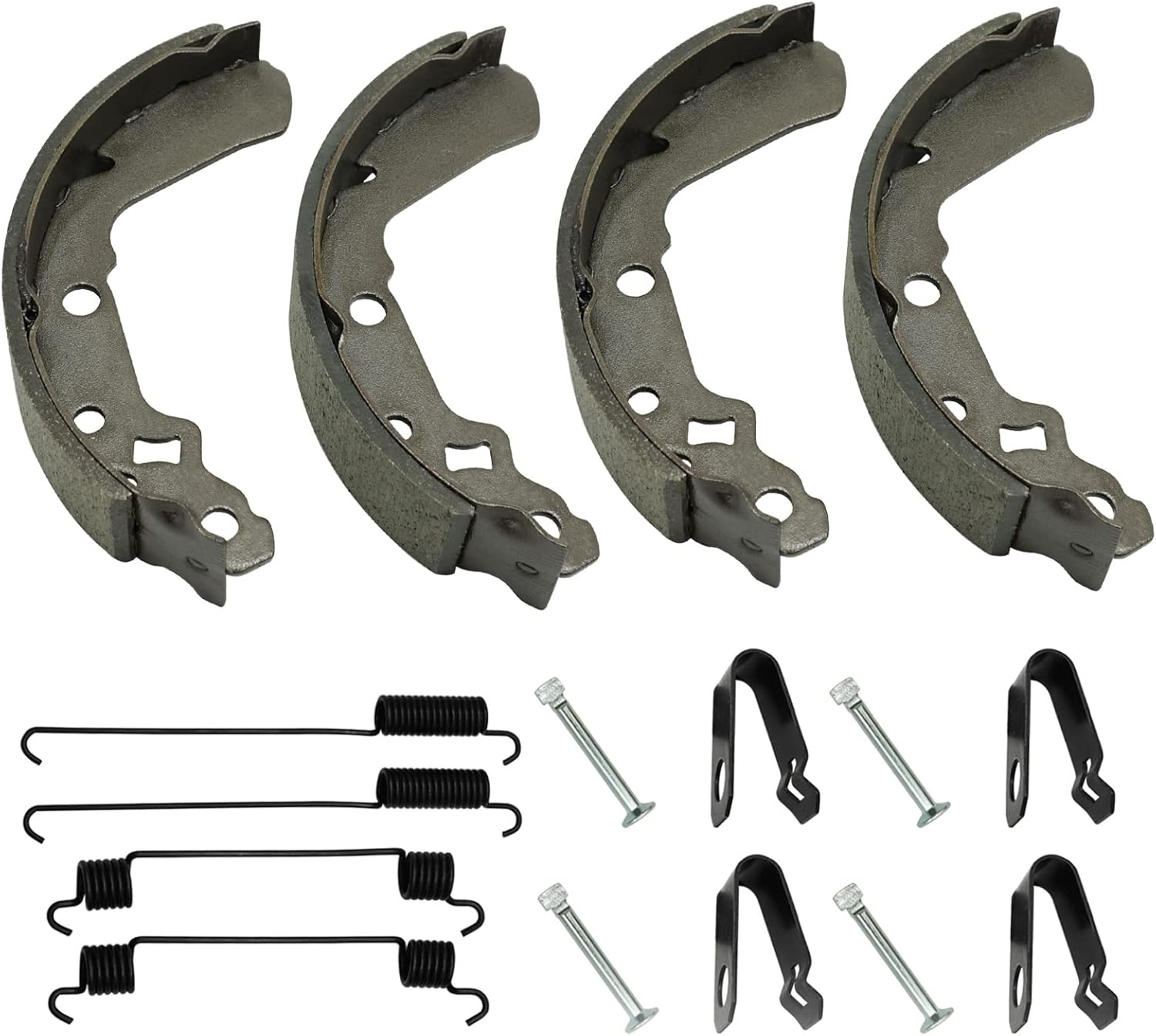 Front Brake Shoes Springs Pins for Suzuki King Quad Kingquad 250 300 LT-4WD-X LT-F4WD-X LT-F300-F, OEM# 54400-39840 image number 6