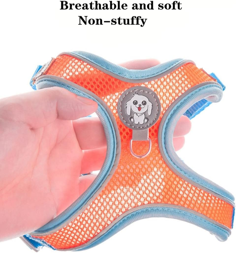 Dog Harness and Leash Step-In Air All Weather Mesh Step in Vest Harness for Small and Medium Dogs Yellow M image number 5