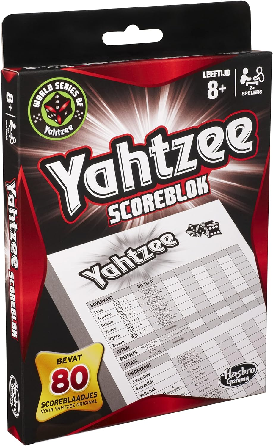 Hasbro HSB06100 Yahtzee Score Pads Red 12 Inches