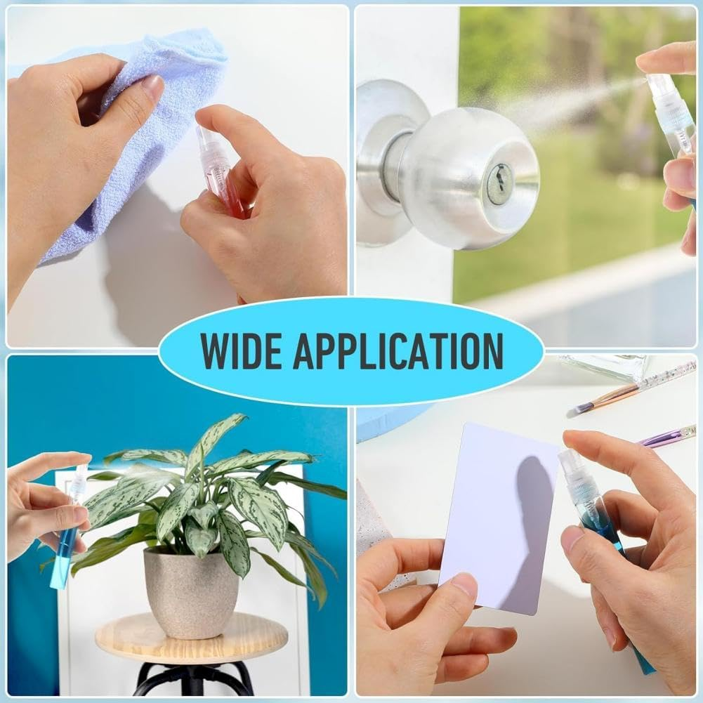 Mini Spray Bottle, Plastic Portable Travel Bottle, Perfume Sample Bottles Clear Plastic Spray Bottles Empty for Cleaning Travel Essential Oils (10Ml) image number 5