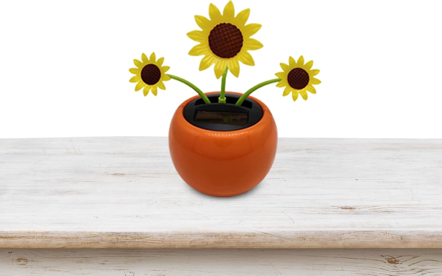 Solar Dancing Sunflower Toy - Sunflower Solar Car Ornament | Portable Shaking Head Car Toy, Reusable Solar Powered Dashboard Decor for Home, Bedroom and Car Buniq