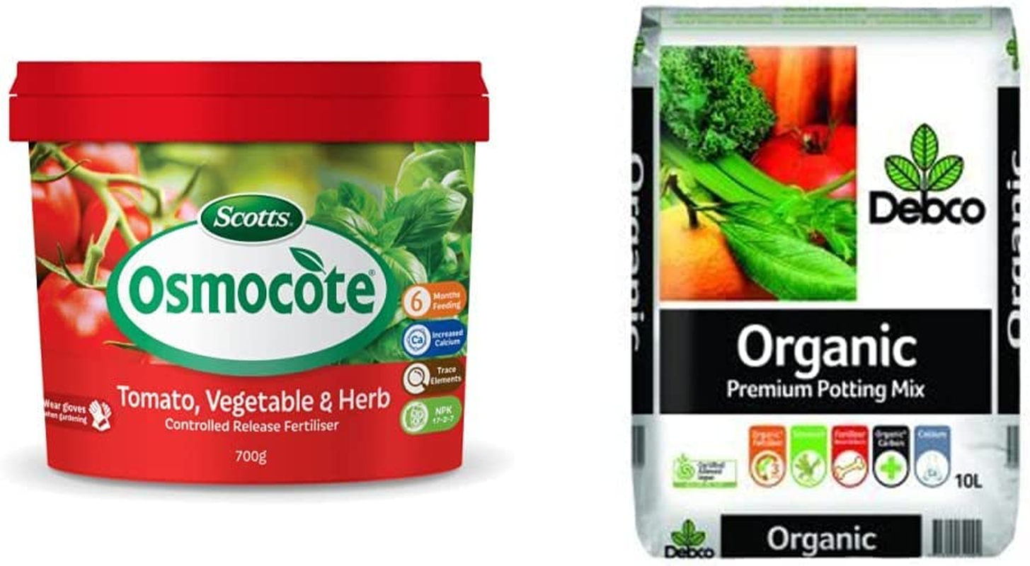 Osmocote Vegetable and Herb Controlled Release Fertiliser, 700G & Debco Organic Premium Potting Mix 10 Litre image number 3