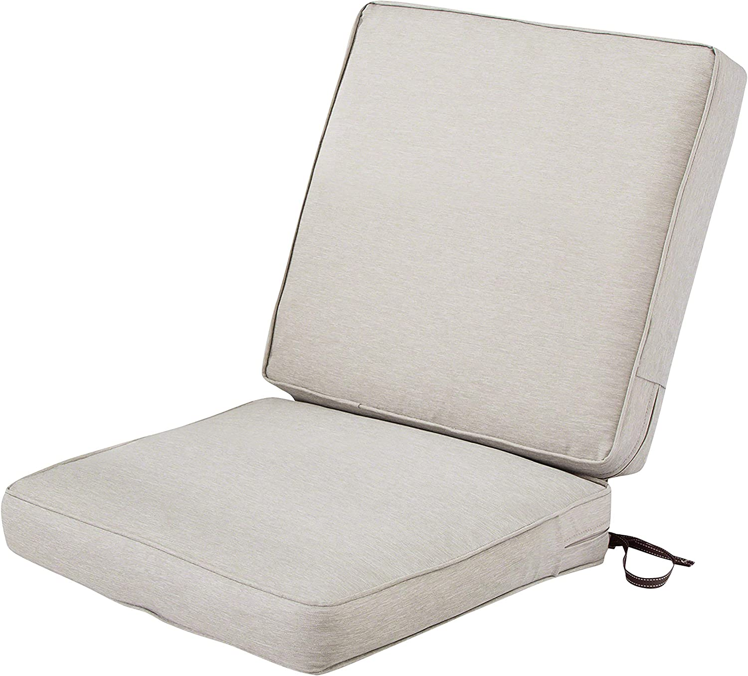 Classic Accessories Montlake Fadesafe Water-Resistant 44 X 20 X 3 Inch Patio Chair Cushion, Antique Beige, Patio Cushion Set
