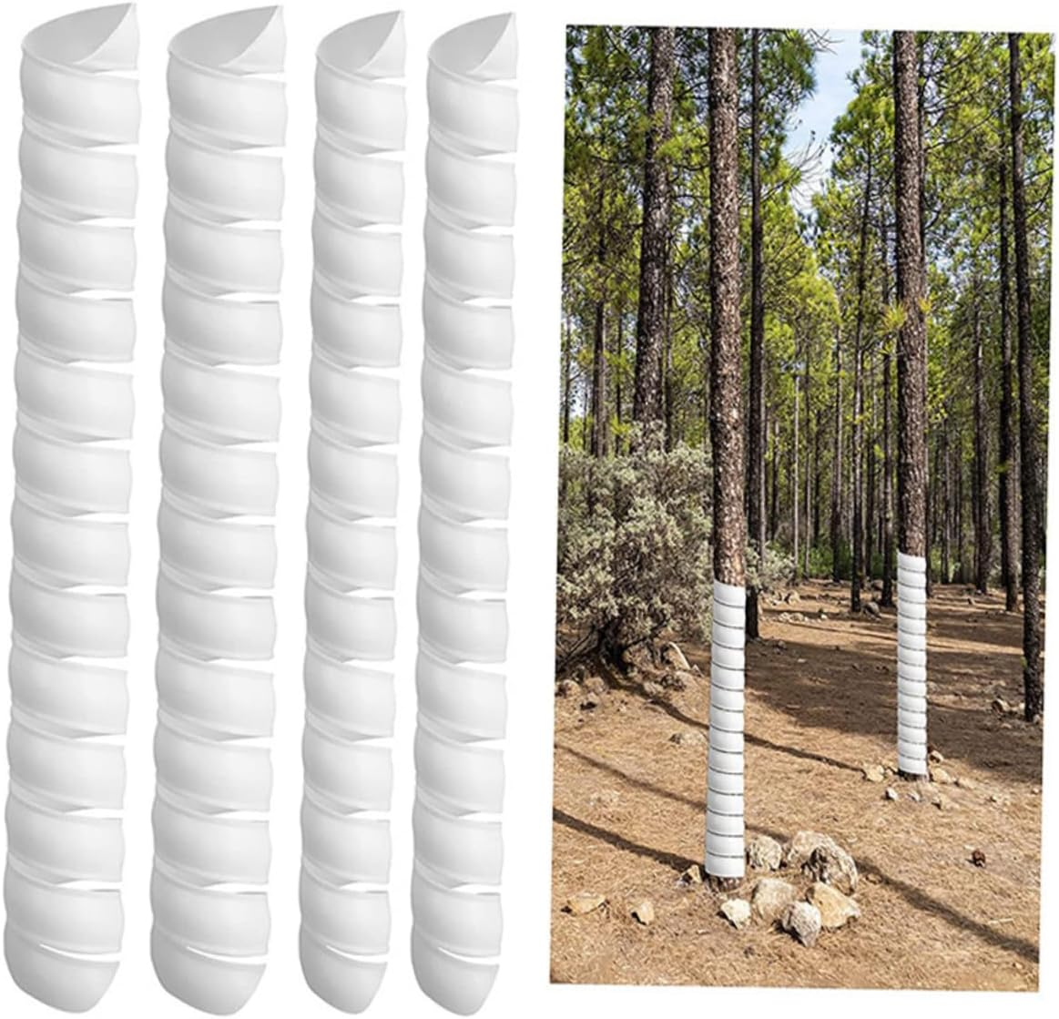 Yardwe 2Pcs Tree Trunk Guard Wrap Cover for Plant Easy to Install image number 4