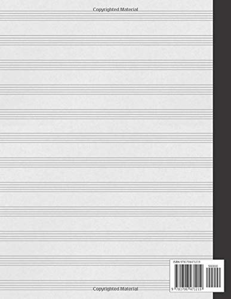 Music Notebook: Manuscript Paper Notebook, Compositian Book, Blank Sheet Music, 12 Stave Staff Paper (110 Pages, A4 - Letter, 8.5X11 Inch) ... Manuscrit, Taccuino Musicale/Quaderni Musica image number 1