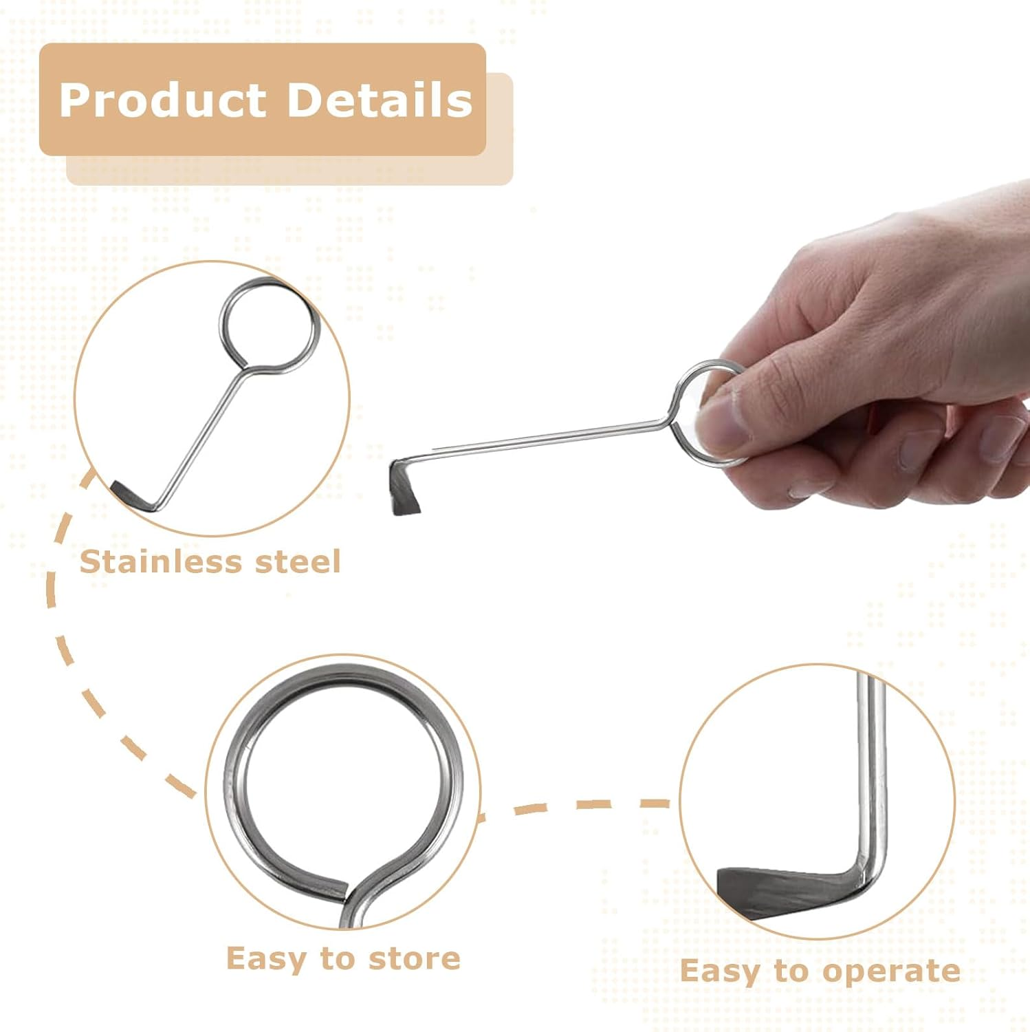 DAAIZIII Set of 2 Professional Lock Pick Set, Deadlock Key, Door Opening Tool, Universal Deadlock Key, Lock Pick Set, Professional, Beard Key, Lock Pick for Coloured Beard Lock Opener image number 2