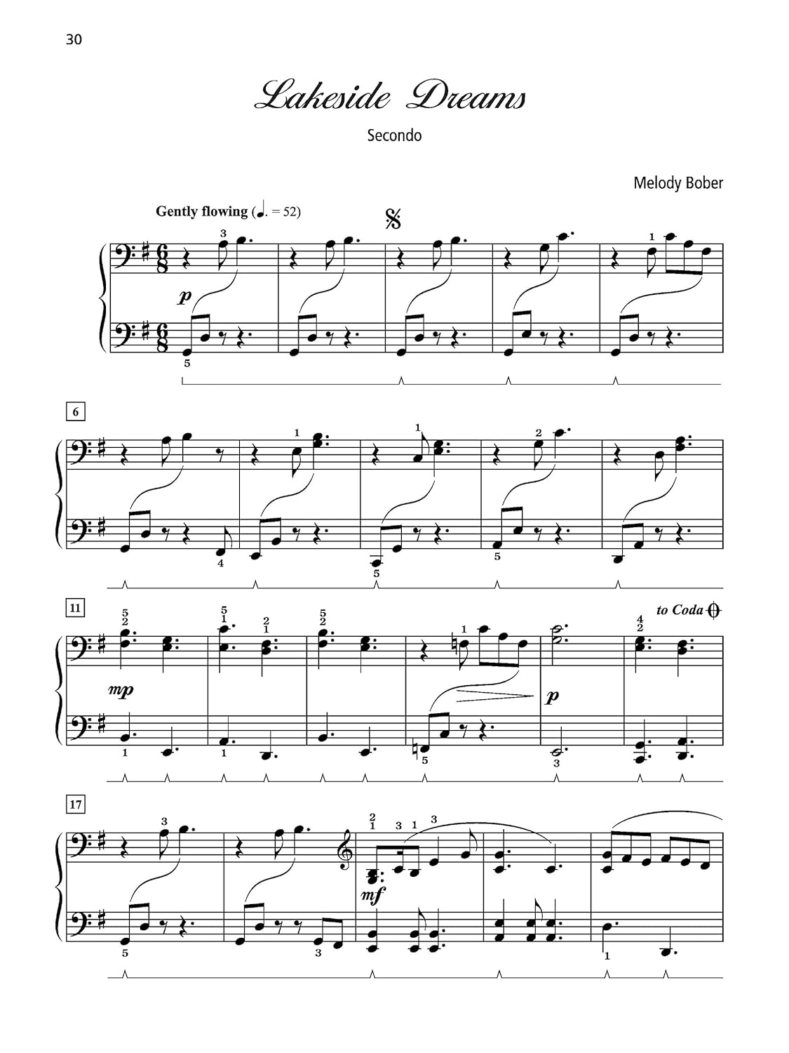 Grand Duets for Piano, Book 5: 7 Intermediate Pieces for One Piano, Four Hands image number 5