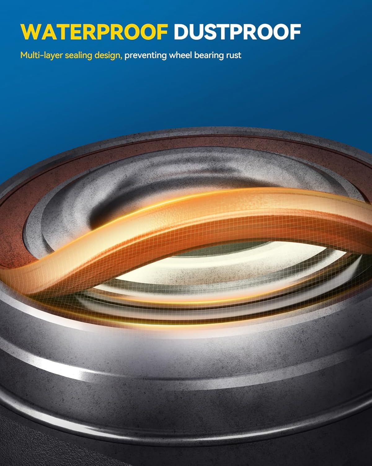 PHILTOP 512320 Rear Wheel Hub Assembly Fit for Honda Odyssey 2005-2010, 5 Lugs Wheel Hub Bearings W/ABS image number 4