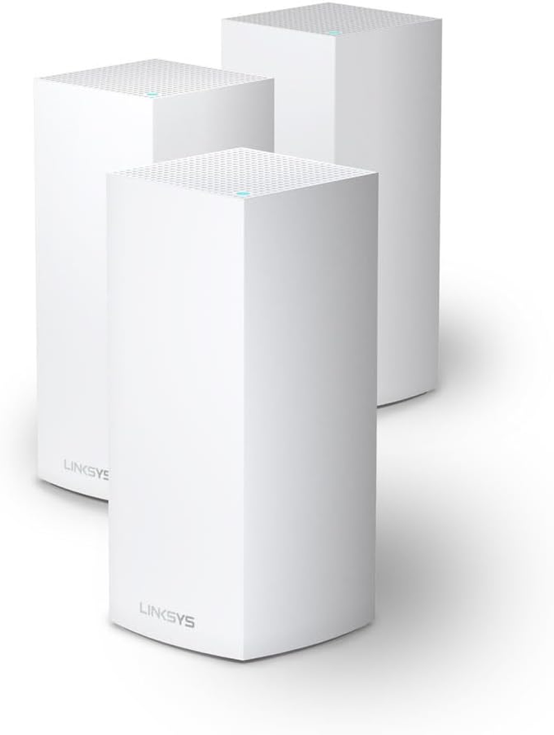 Linksys Velop MX12600 Tri-Band Mesh Wifi 6 System (AX4200) Wifi Router with up to 830 M&sup2; Wireless Coverage, 3.5 Times Faster for More than 120 Devices - Pack of 3, White image number 4