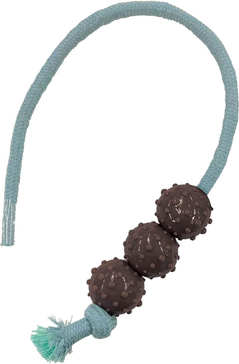 Petio Ethical Door Cat Toy Natural Earth Toy with Rubber Ball and Rope Set image number 3