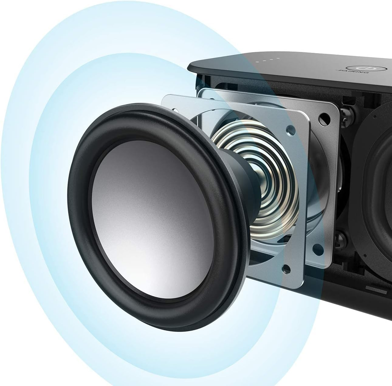 Upgraded, Anker Soundcore Boost Bluetooth Speaker with Well-Balanced Sound, Bassup, 12H Playtime, USB-C, IPX7 Waterproof, Wireless Speaker with Customizable EQ via App, Wireless Stereo Pairing image number 2