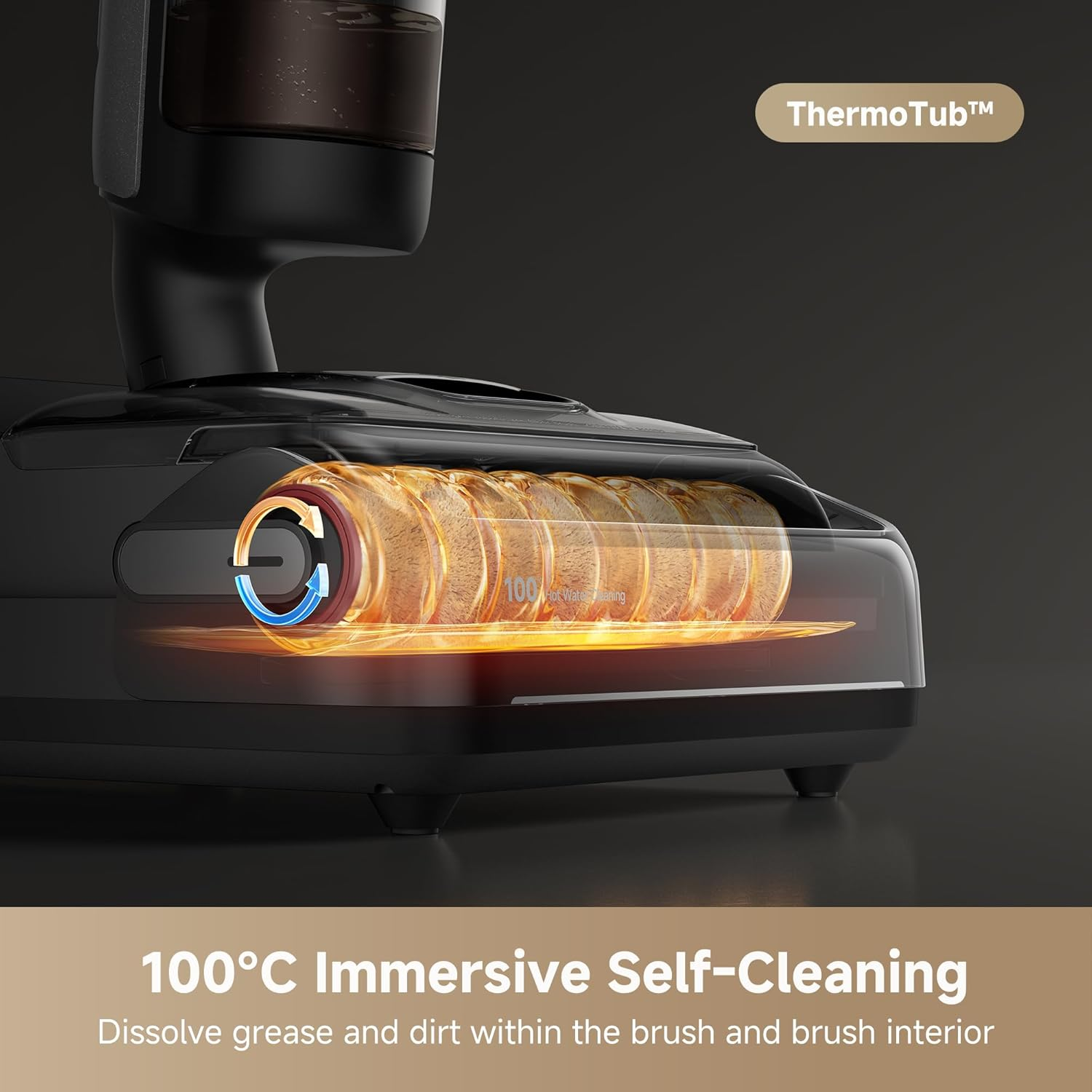 Dreame H15 Cordless Wet Dry Vacuum Cleaner 21,000 Pa Suction, AI Descendreach Robotic Arm, Triple Edge,Tangle Cut Hair 180&deg; Lie-Flat Reach, 100℃ Self-Cleanning,90℃ Quiet Drying 5Min,Extended Runtime