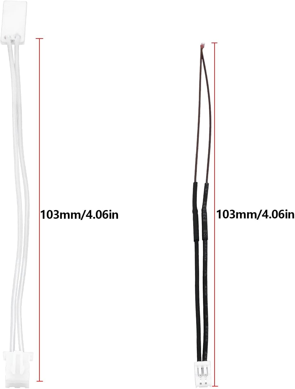 Create Idea Set of 4Pcs 3D Printer Hot End Kit 3D Printer Thermistor Cartridge Heater Compatible with Bambu Lab X1/X1-Carbon 100K Length 103Mm image number 6