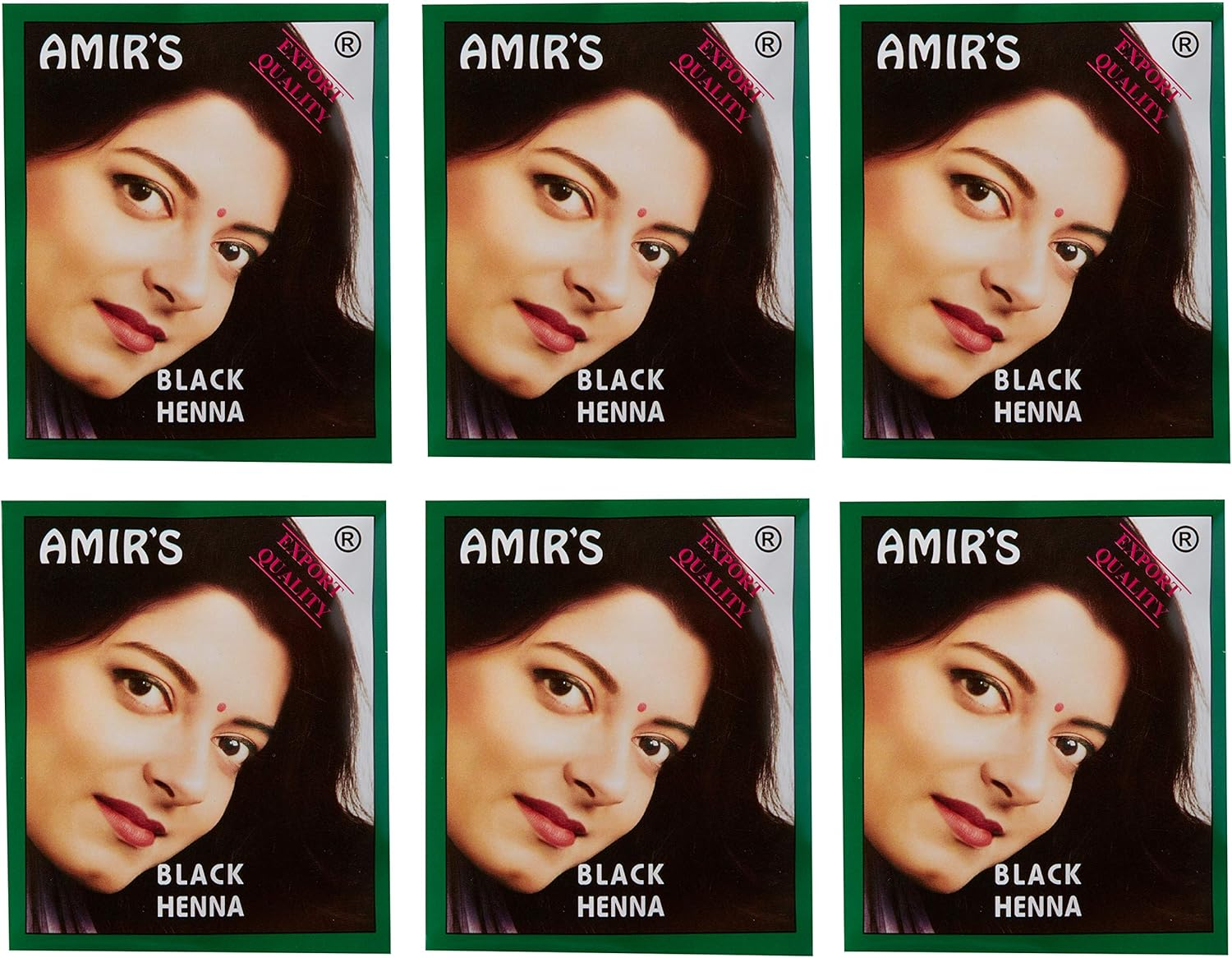 Amir Henna Powder, Black, 10 G