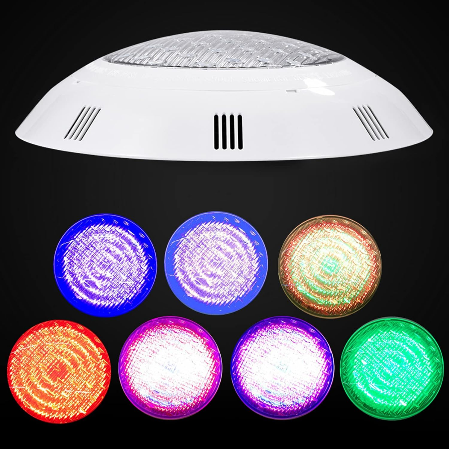 Bewinner Multi-Color LED RGB Swimming Pool Light, 35W 360 SMD IP68 Waterproof Bead LED Light Adjustable, Underwater Lighting Decoration Landscape Lighting with Remote Control image number 6