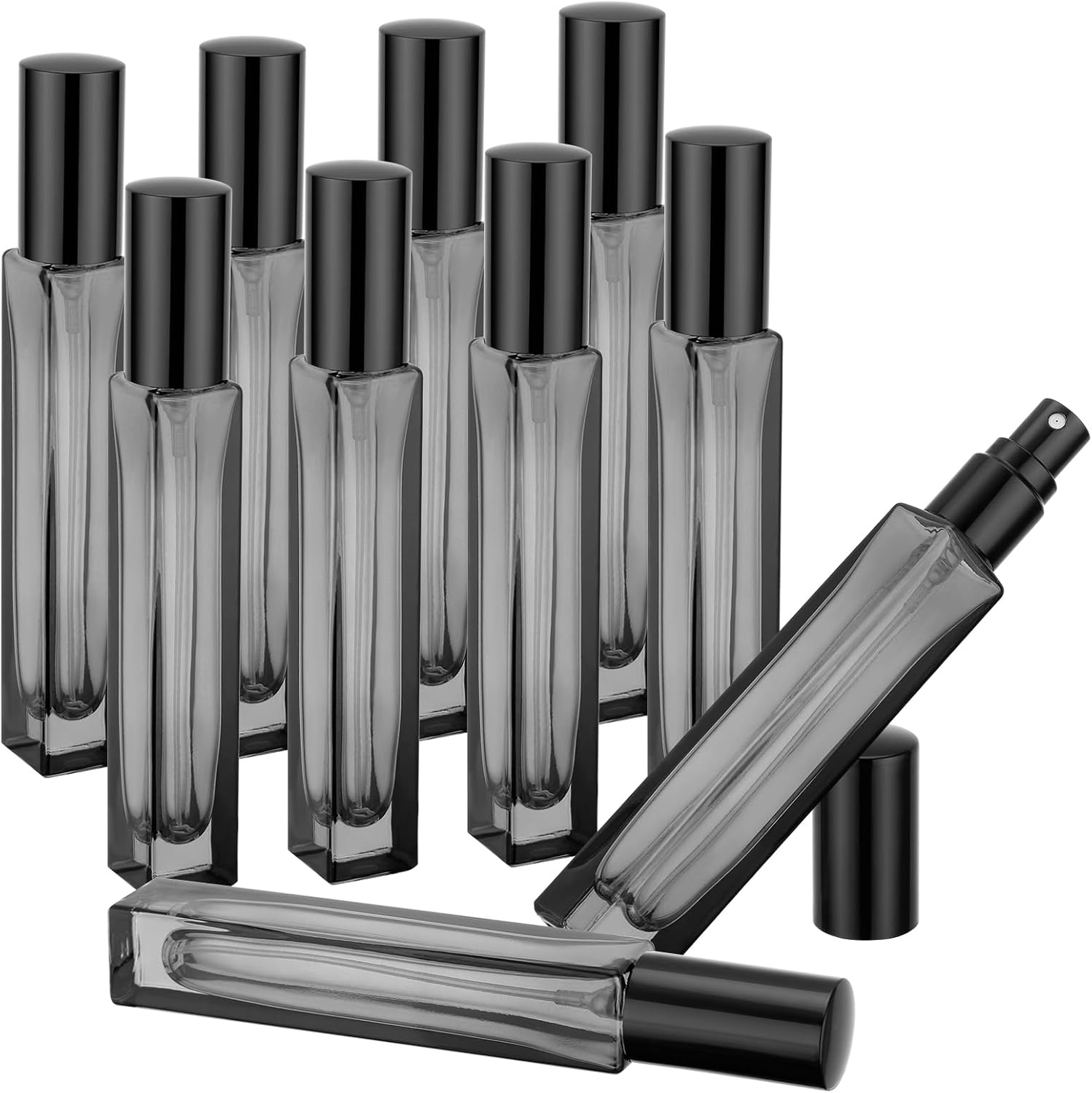 Segbeauty Perfume Travel Bottle Refillable, 5 Pcs Perfume Atomiser 10Ml Glass, Portable Travel Atomiser, Fine Mist Spray Bottle for Cologne, Toner