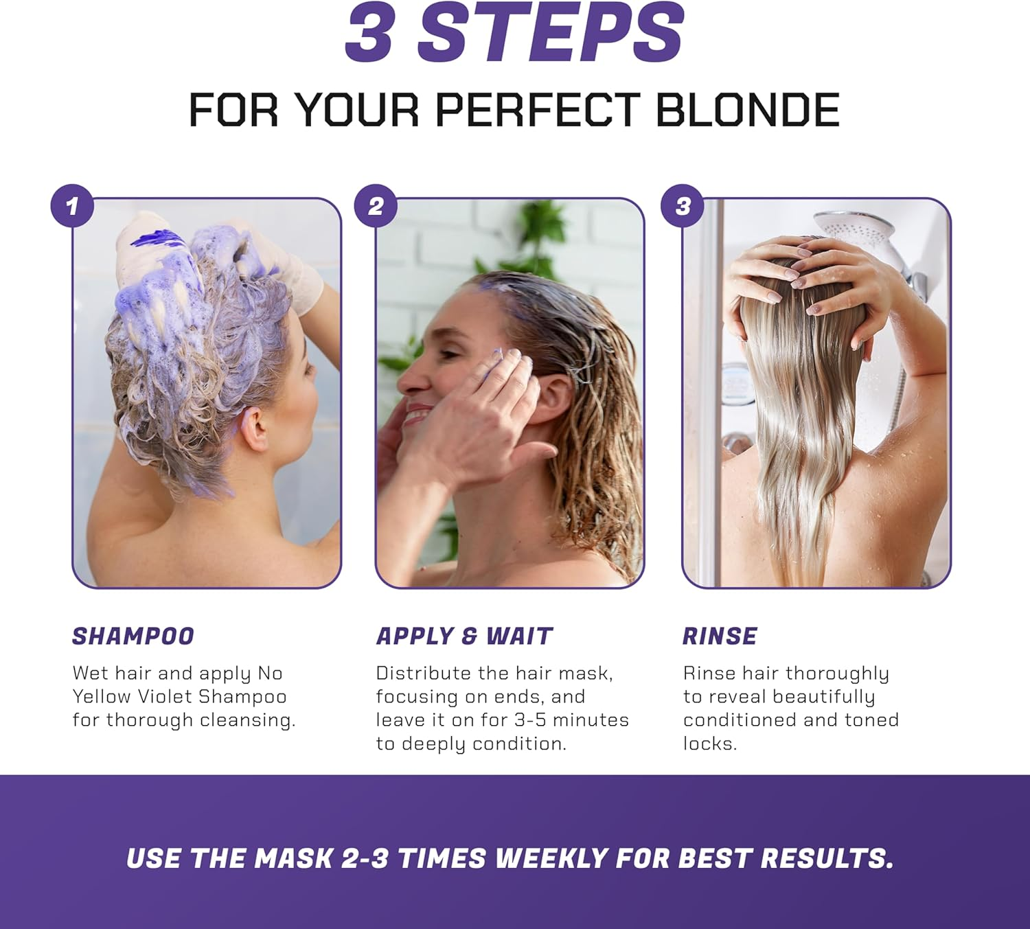 Now Beauty No Yellow Deep Conditioning Hair Mask for Unisex 16 Oz Masque image number 6