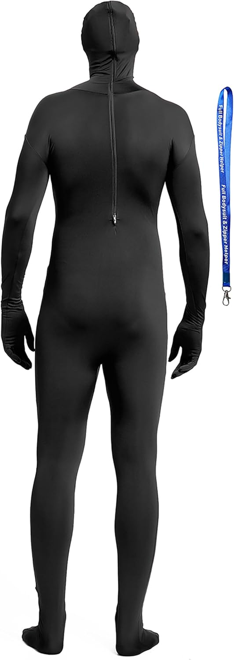 Full Bodysuit Unisex Spandex Stretch Adult Costume Zentai Disappearing Man Body Suit image number 6