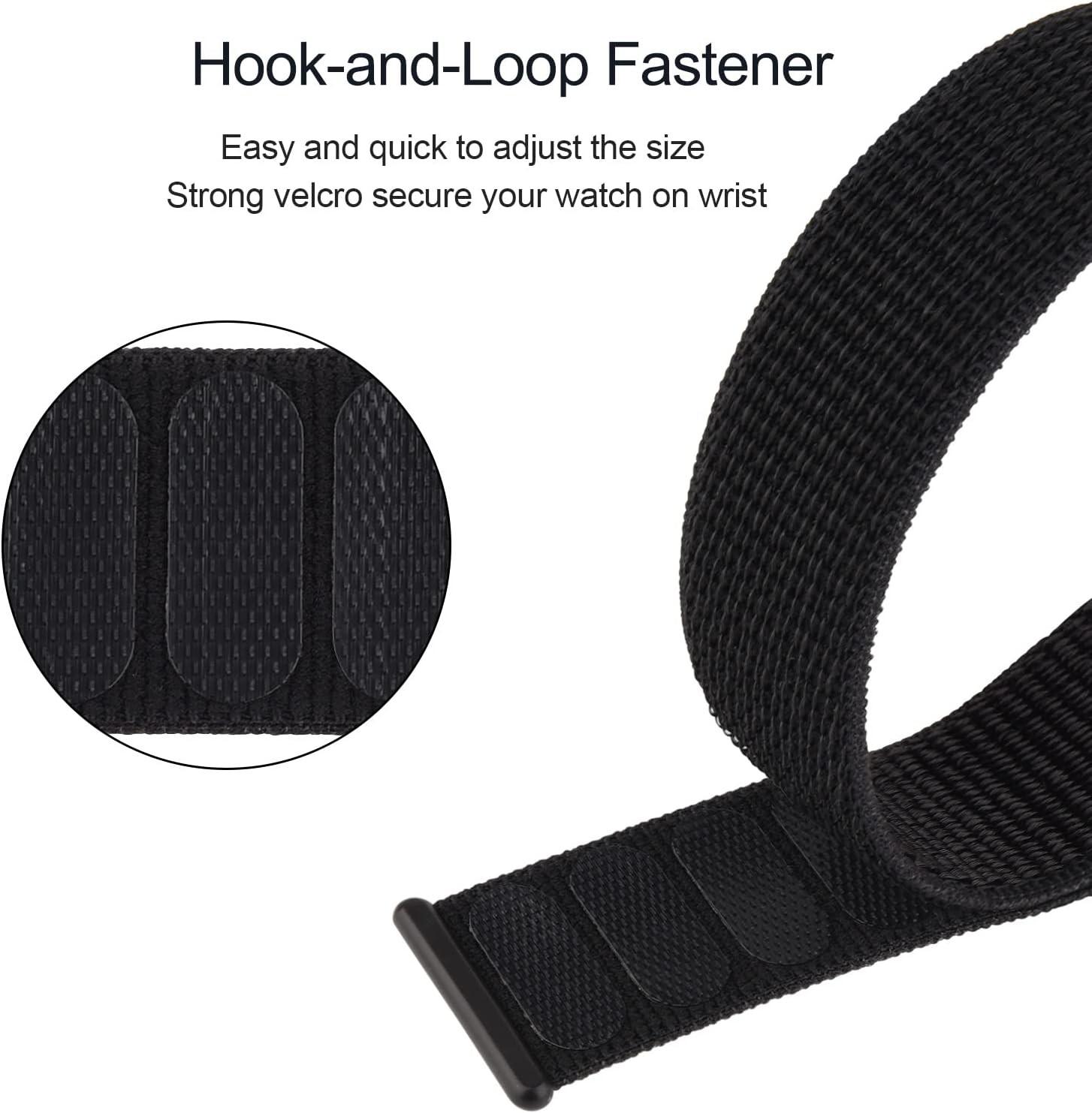Nylon Bands for Fitbit Versa 2 Bands, Fitbit Versa Band,Fitbit Versa Lite/Se Band Women/Men, Adjustable Soft Breathable Solo Loop Nylon Braided Replacement Strap Wristband image number 6