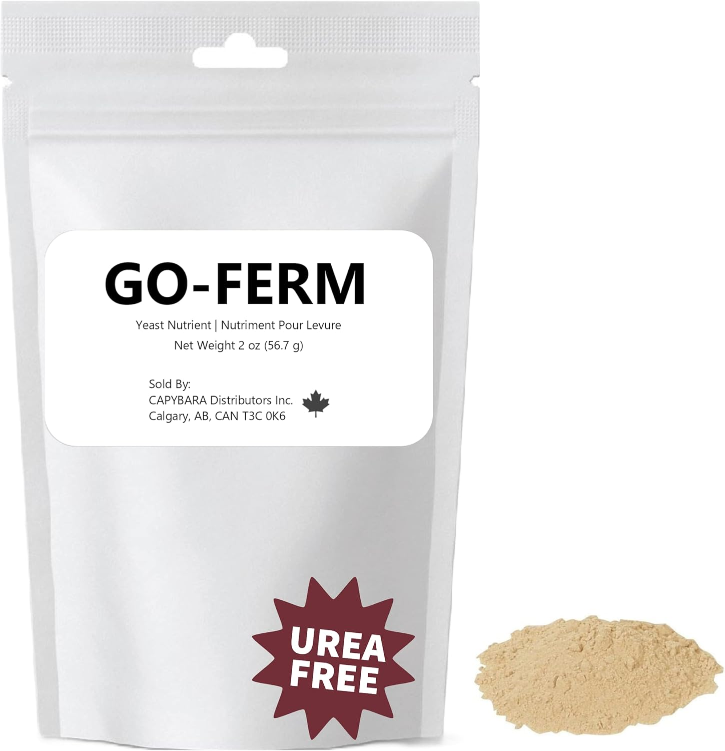 Go-Ferm Yeast Rehydration Nutrient - 2 Oz (56.7 G) - Make Wine Cider Mead Kombucha at Home - Sold by CAPYBARA Distributors Inc. image number 1