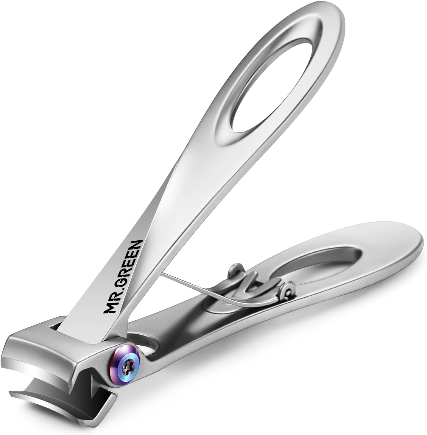 MR.GREEN Wide Jaw Opening Nail Clipper, Stainless Steel, Large