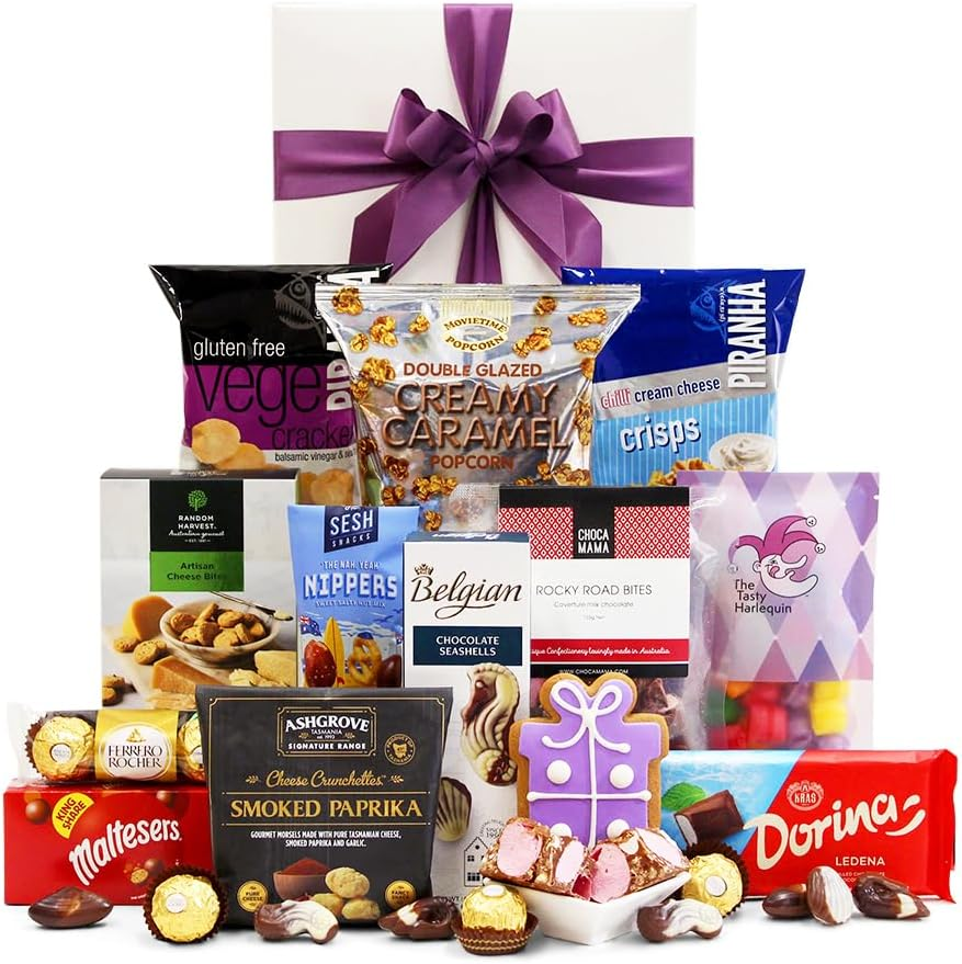 Ultimate Snack Pack - Chips, Popcorn, Chocolate & Snacks - Sweet & Savoury Gift Hamper Box for Birthdays, Christmas, Easter, Weddings, Receptions, Anniversaries, Office & College Parties