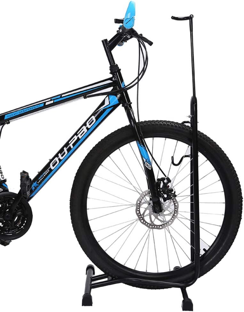 Horizontal and Vertical Bike Rack Floor Packing Stand, Solid Steel Construction, Non-Slip Feet, Space Saving Design for Living Room, Bedroom, Garage, Size-Xl