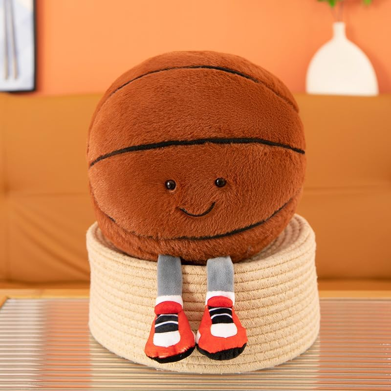 XIGUI 13 Inch Basketball Pillow Plush - Soft Sports Stuffed Animal for Boys and Girls - Room Decor Gift image number 4