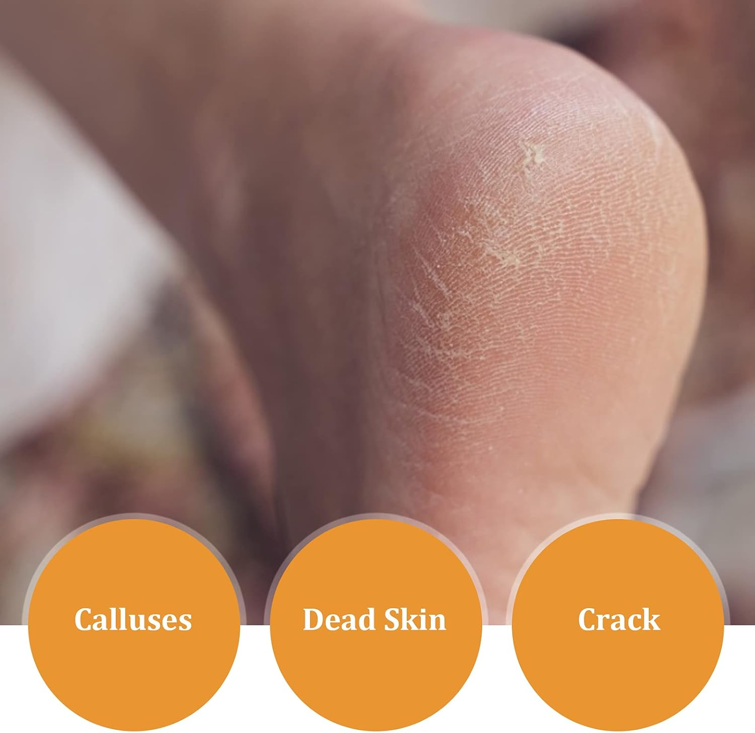 Foot File, Portable Tempered Glass Nano Foot Scrubber for Cracked Dry Skin for Wet and Dry Feet for Dead Skin Removal