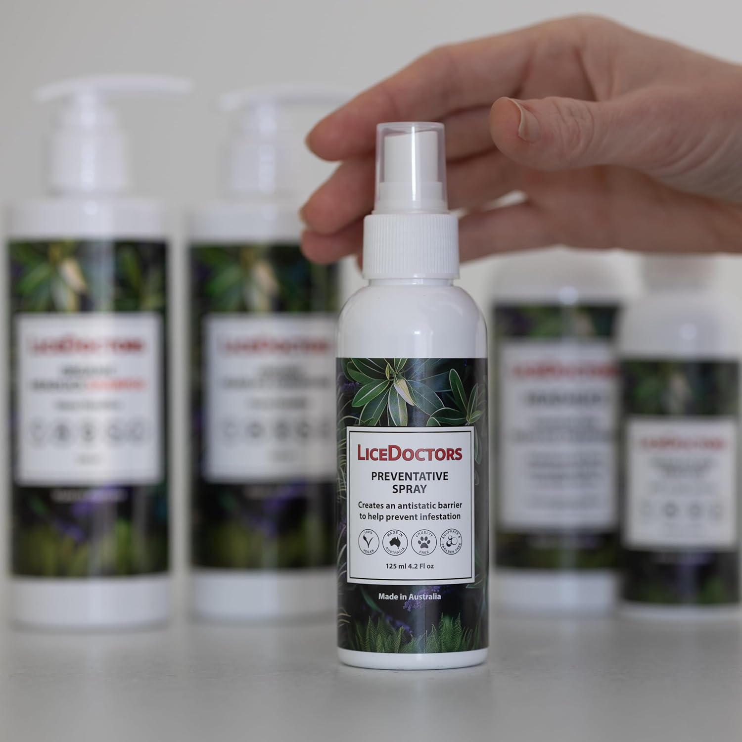 Lice Doctors Preventative Spray &ndash; Daily Anti-Static | Natural Formula | Repels Lice | Made in Australia | 125Ml image number 1