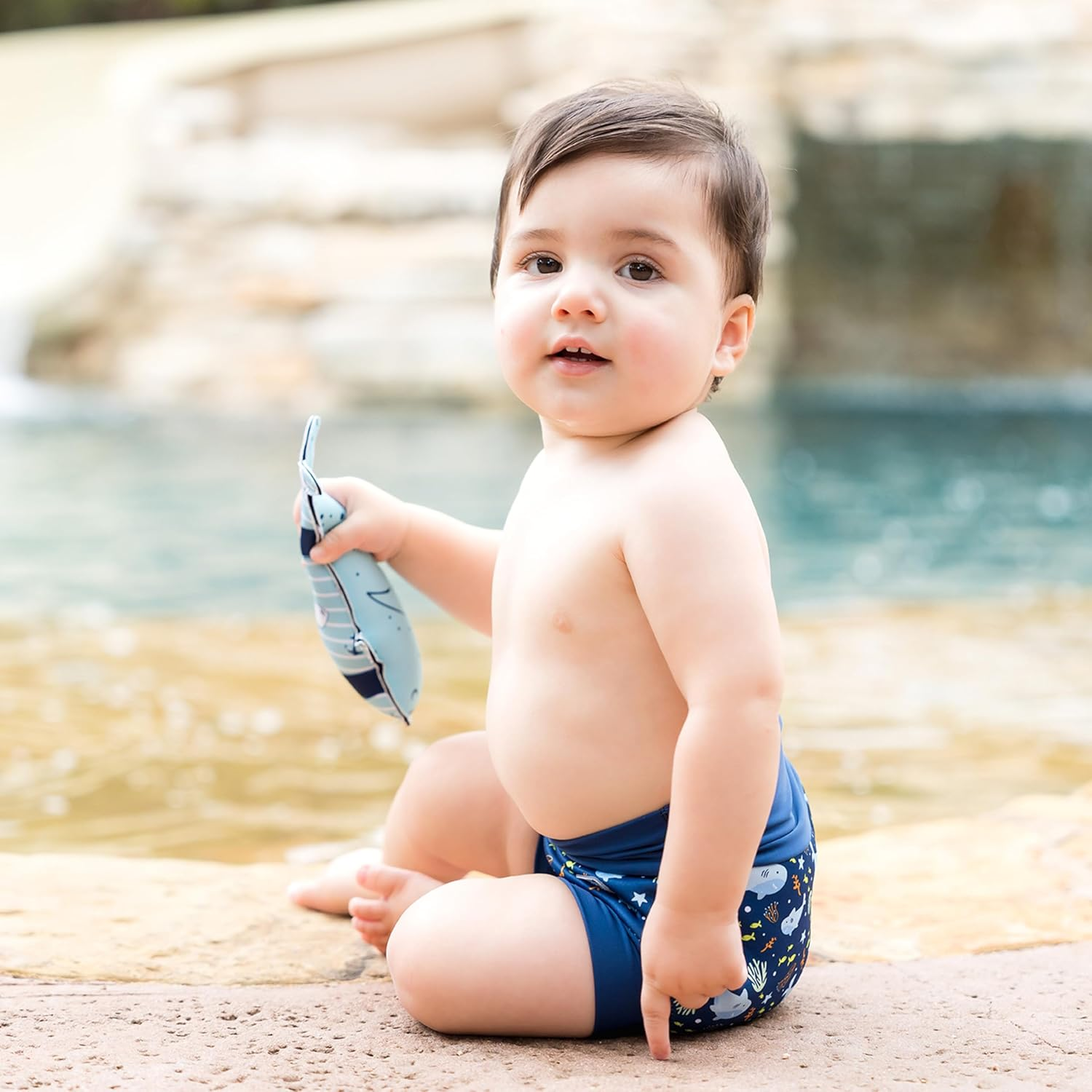 Splash about Happy Nappy, Shark Reef, 3-6 Months