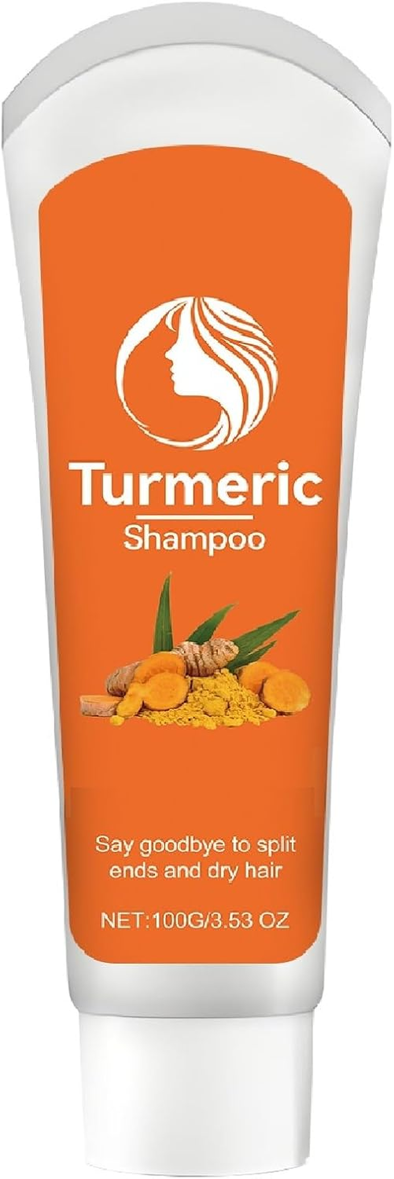 Turmeric Infused Hair Shampoo, Deep Nourishing Scalp & Hair Care Shampoo, Strengthens Hairs Strands & Enhances Hairs Elasticity, Improves Haired Texture & Glossy, Softens Haired Reduces Frizzy (1PCS)