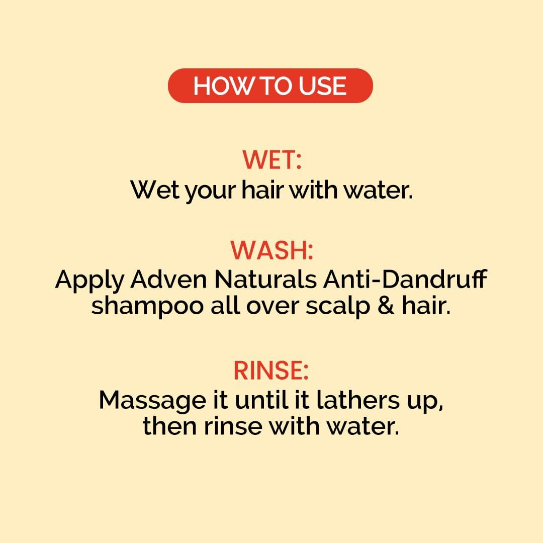 Adven Naturals Anti-Dandruff Shampoo with Neem & Tulsi - Pack of 2 (200ML Each) image number 2