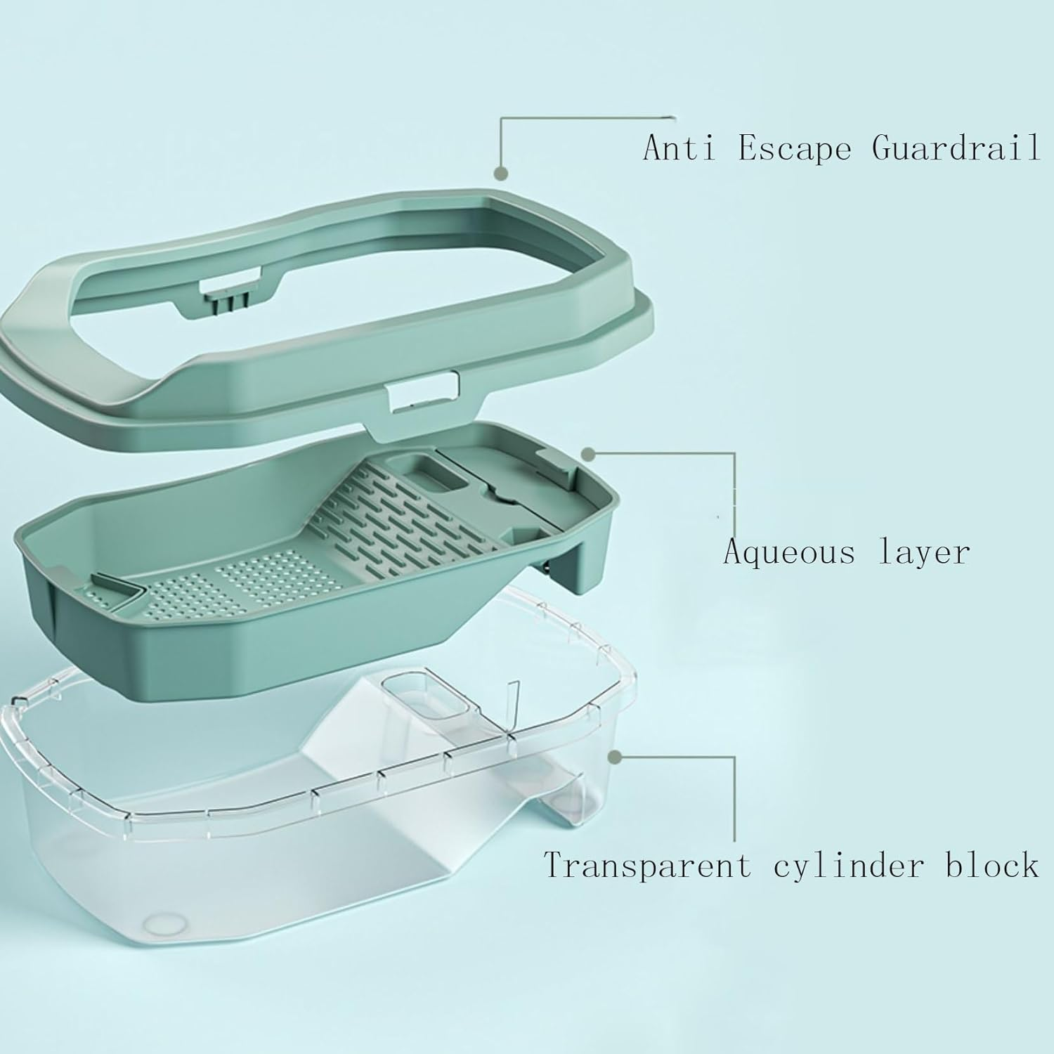 Aquariums Fish Tank Turtle Tank with Sun Deck Can Breed Aquatic Plants Small Fish Tank Turtle Box Large Home Pet Feeding to Prevent Escape Fish Bowl (Size : Small) image number 6