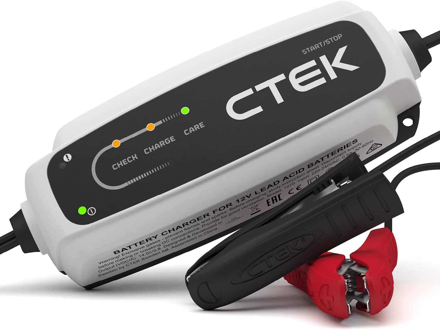 CTEK CT5 Start/Stop, Battery Charger 12V, Battery Tender Charger, Car Charger, Battery Maintainer, Smart Battery Charger with Desulphation Function, Float/Pulse Maintenance and Start/Stop Technology image number 1