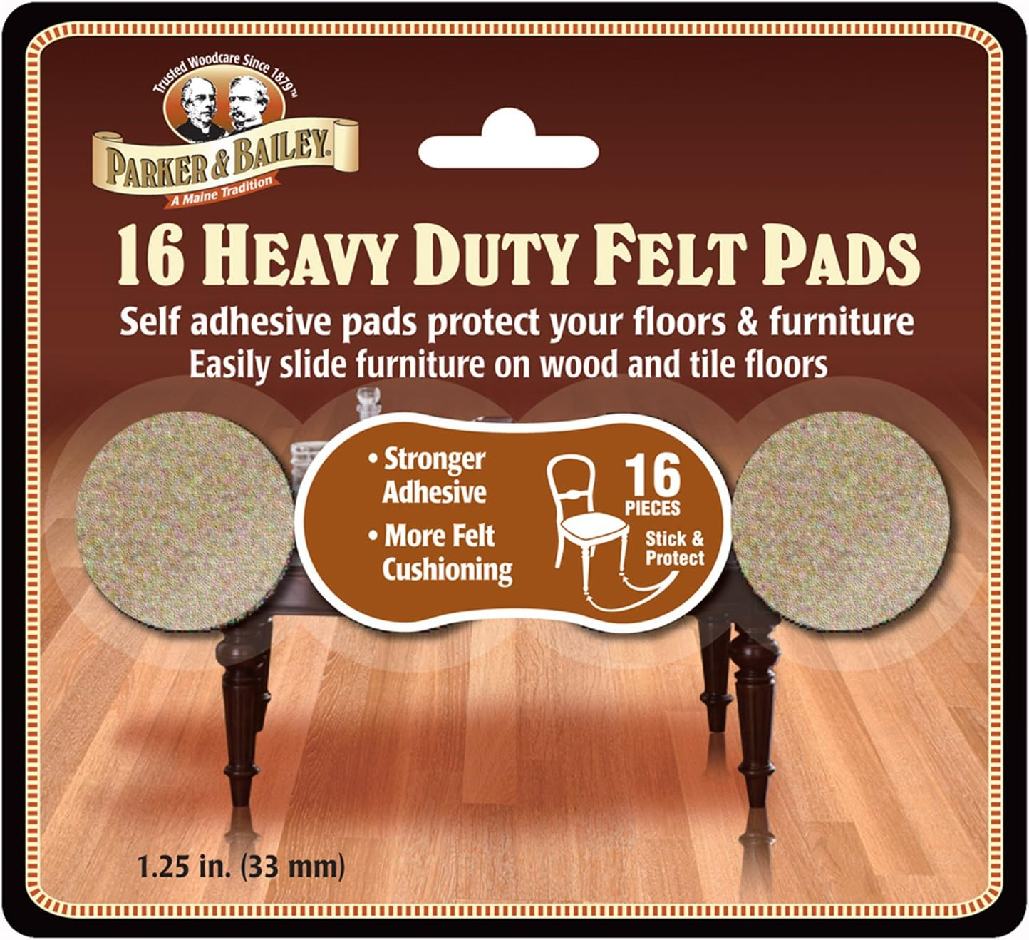 Parker Bailey Heavy Duty Felt Pads 16 Pk, 1, Piece image number 1