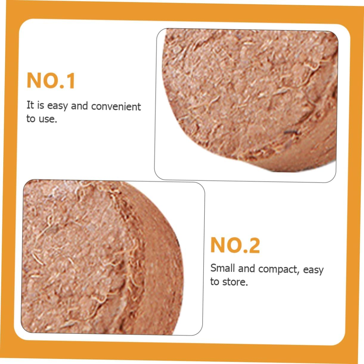 60Pcs Coconut Coir Seedling Blocks Nutrient Compressed Peat Gardening Potting for Indoor Succulent Cactus Planting Nursery Transplanting image number 5