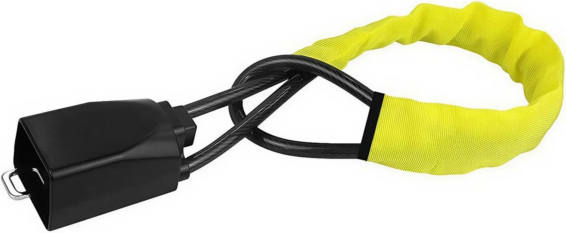 Meichoon Steering Wheel Lock Multi-Functional Seat Belt Lock Anti-Theft Prevention Device for Car Truck SUV Van Black