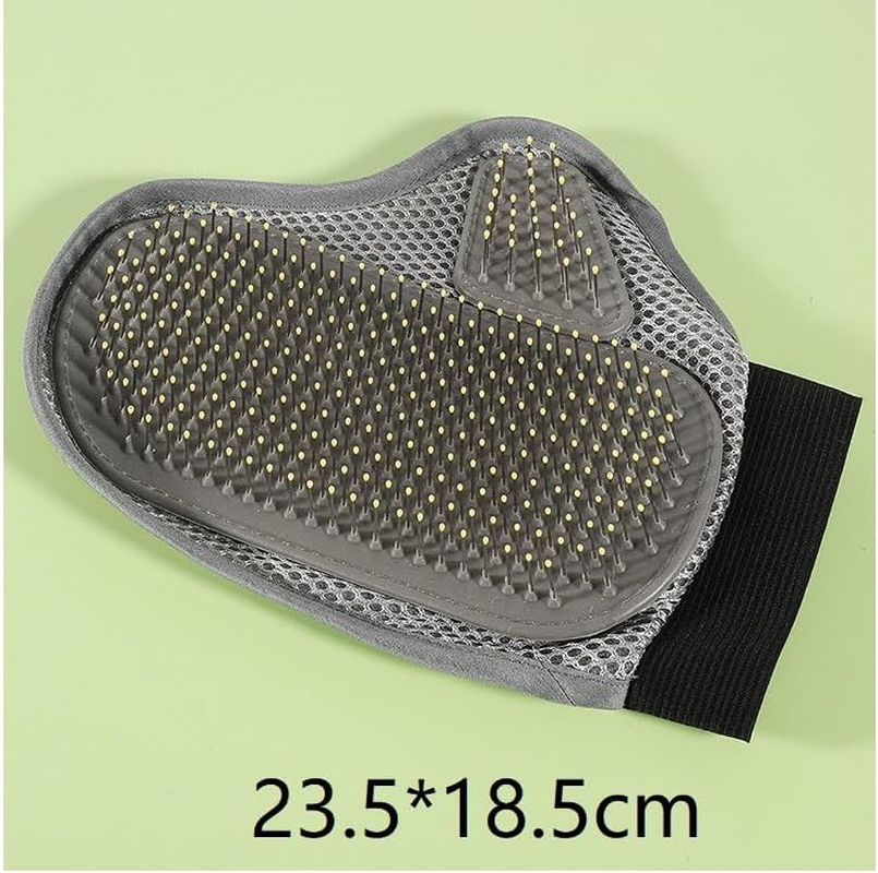 Magic Coat Professional Glove Dog Grooming Mitt (Grey, 23.5 * 18.5CM) image number 1