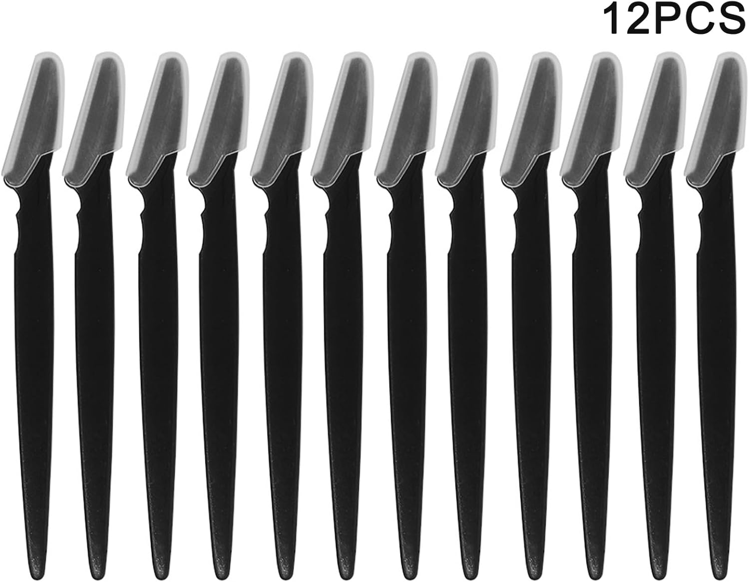 12 Pcs Eyebrow Razors, Exfoliating Dermaplaning Tools, Face Razors Multipurpose, Eyebrow Trimmers Shaver with Safety Cover, Facial Hair Removal for Women Men Body Use image number 6