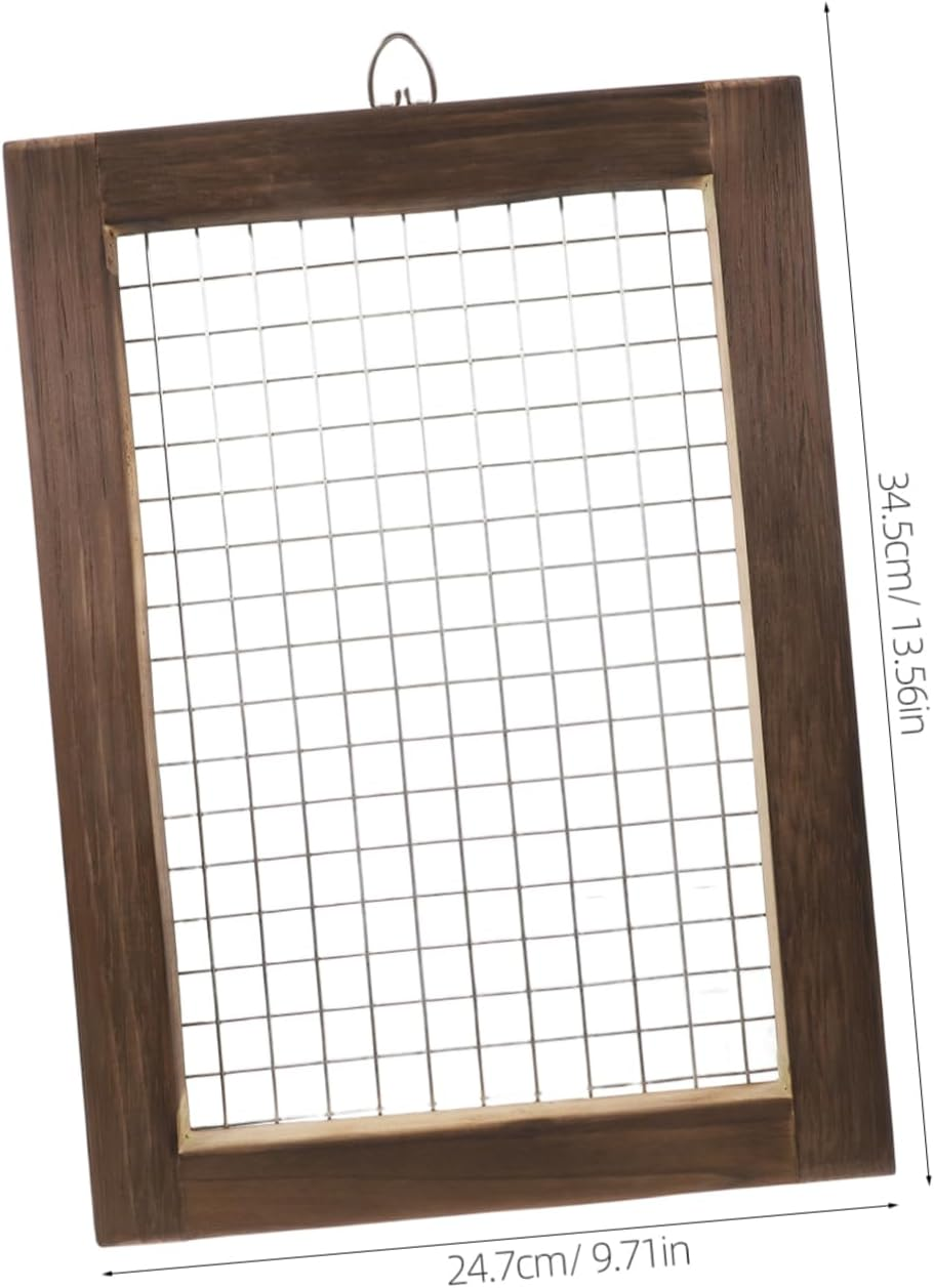 OFFSCH Sturdy Fern Planting Frame 304 Stainless Steel Screen Rock Sifter Wood Compost Sifter for Indoor/Outdoor Gardening image number 5