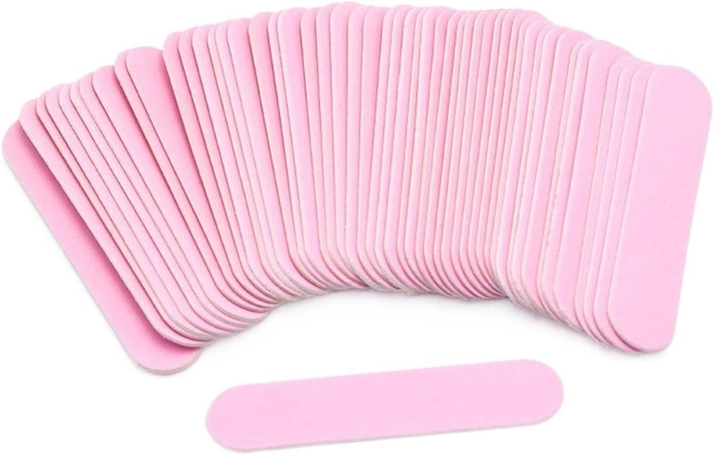 TRUSTTWO 500Pcs Double Side Nail Files Mini Wooden Sanding Buffer Block for Gel Polish Manicure Pedicure Salon Professional Nail Art Tool the New (Color : Pink) image number 5