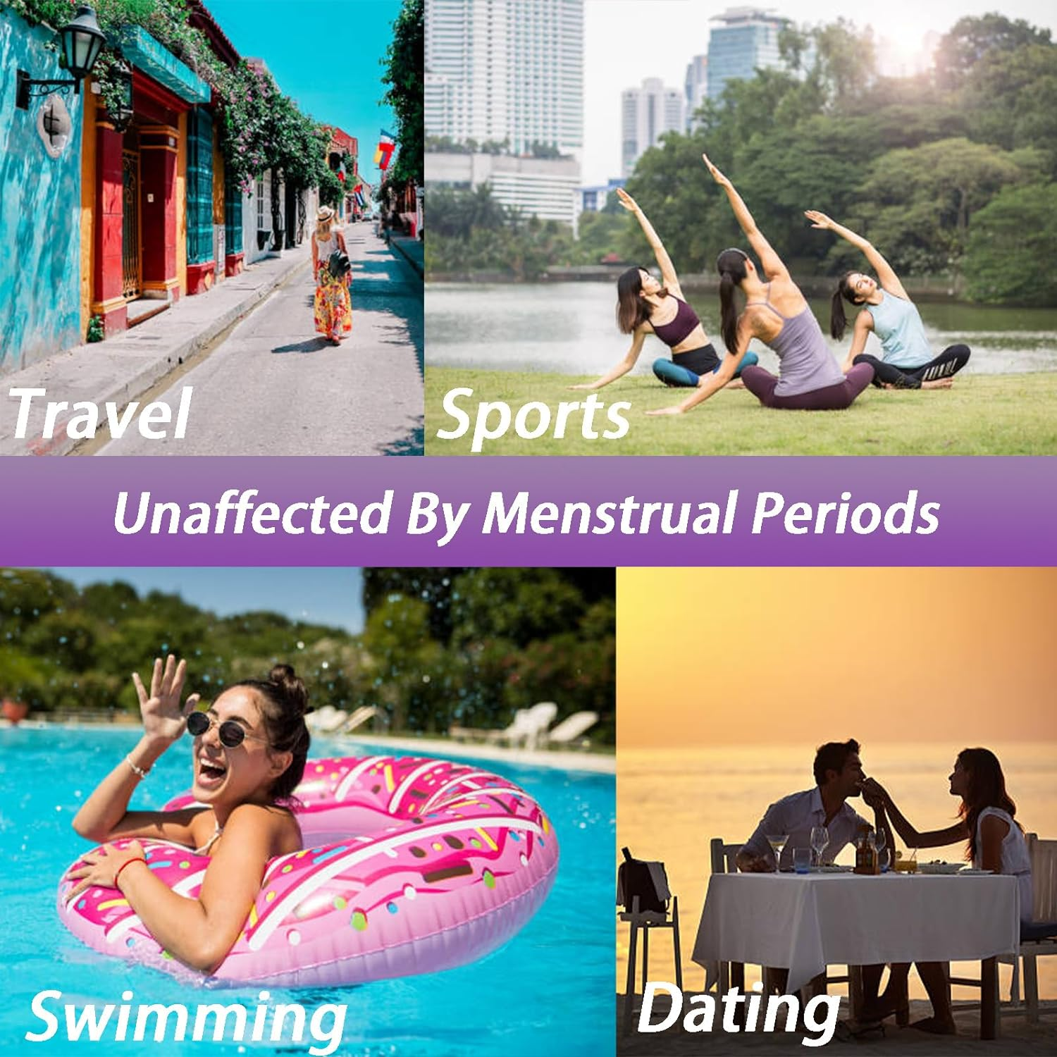 3PCS Foldable Menstrual Sterilizing Cup Set Women Hygiene Cups with Collapsible Silicone Cup S Size image number 1