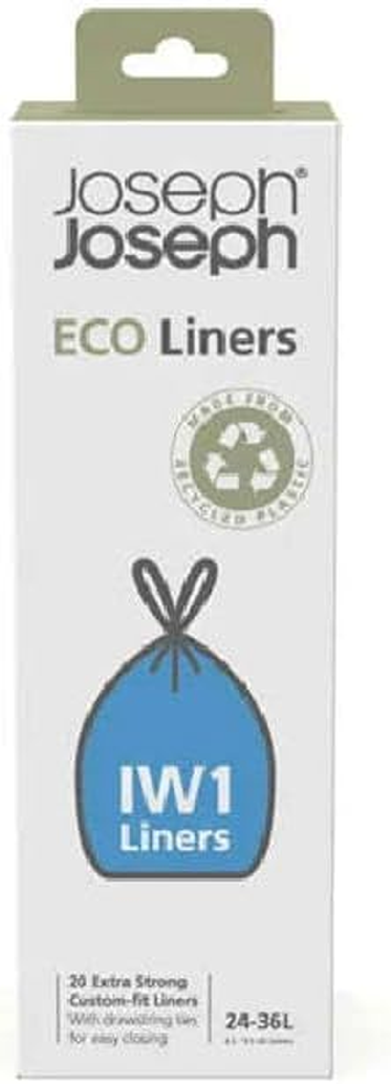 Joseph Joseph IW1 24-36L Eco Liners Recycled Bin Liners (20 Pack) - Grey image number 1