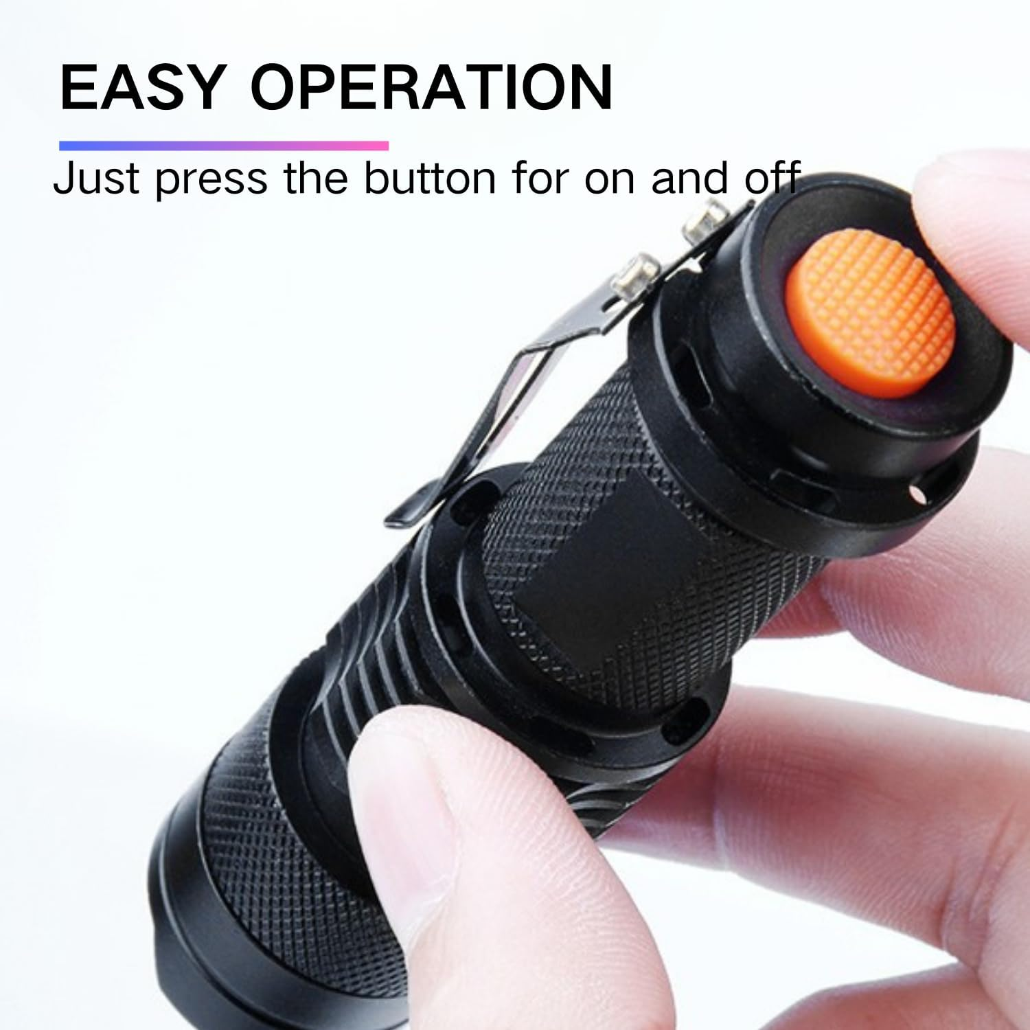 UV Black Light Torch, Handheld Blacklight Ultraviolet Flashlight 395Nm, Pet Urine Stain Detector Portable UV Torches LED Black Light Mini Flashlights Detector with Clip (AA Battey Not Included) image number 4
